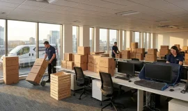 office removal services being completed
