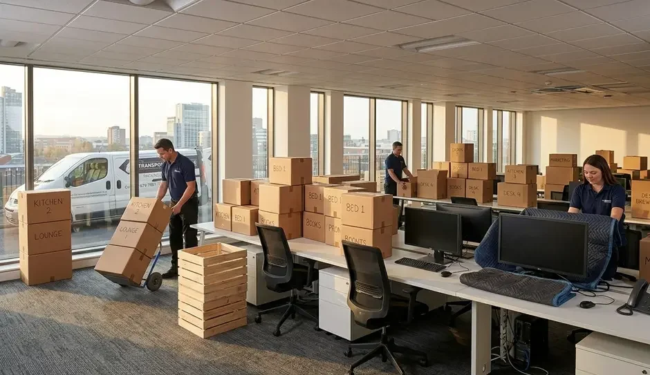 office removal services being completed